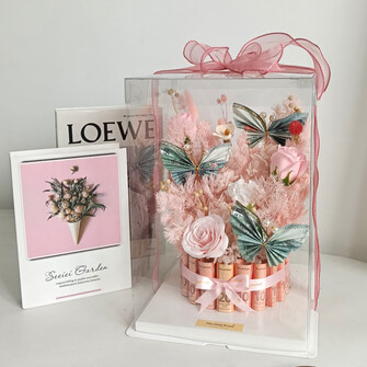 Flower garden cash cake box 